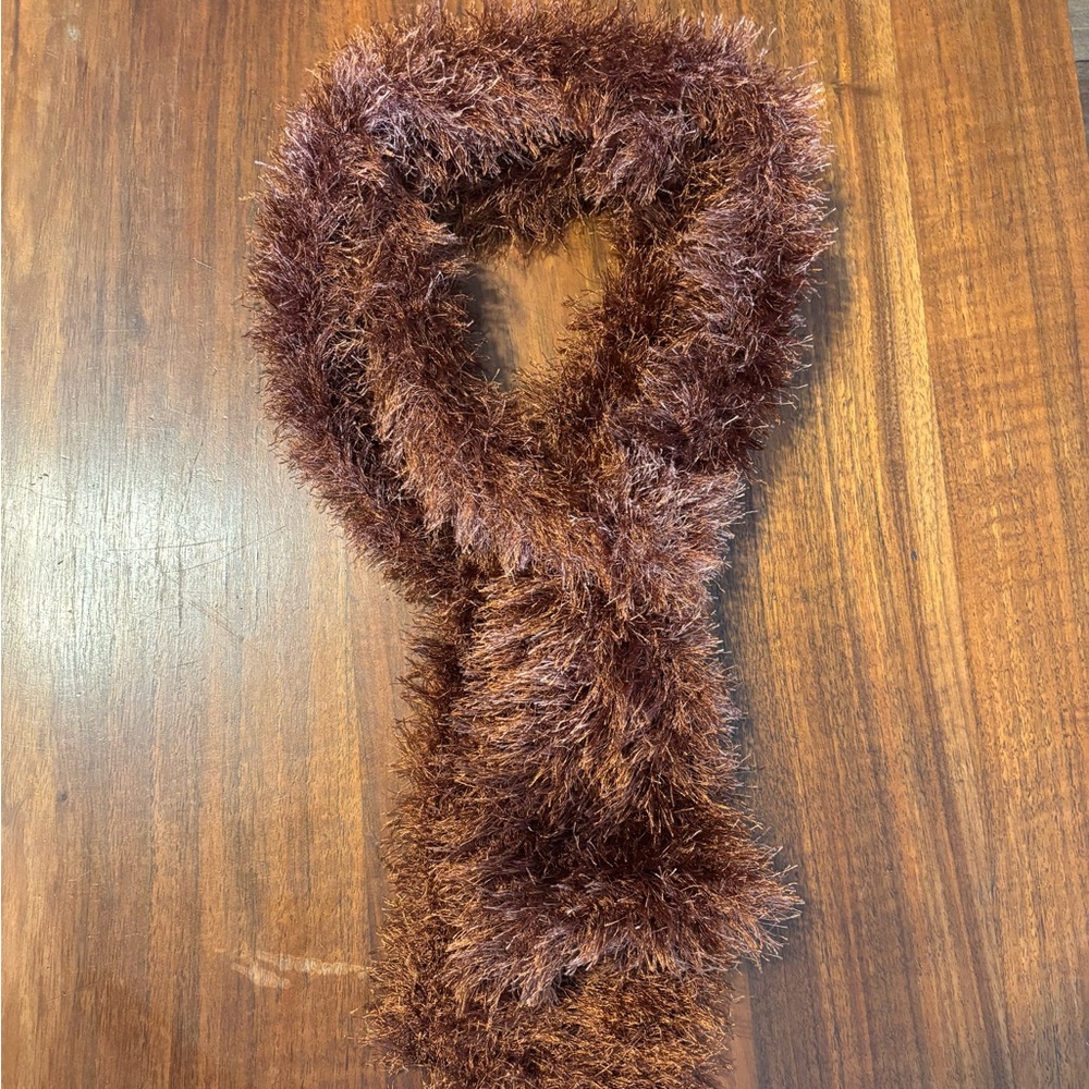 Fluffy Redwood Rust Scarf #MA-5